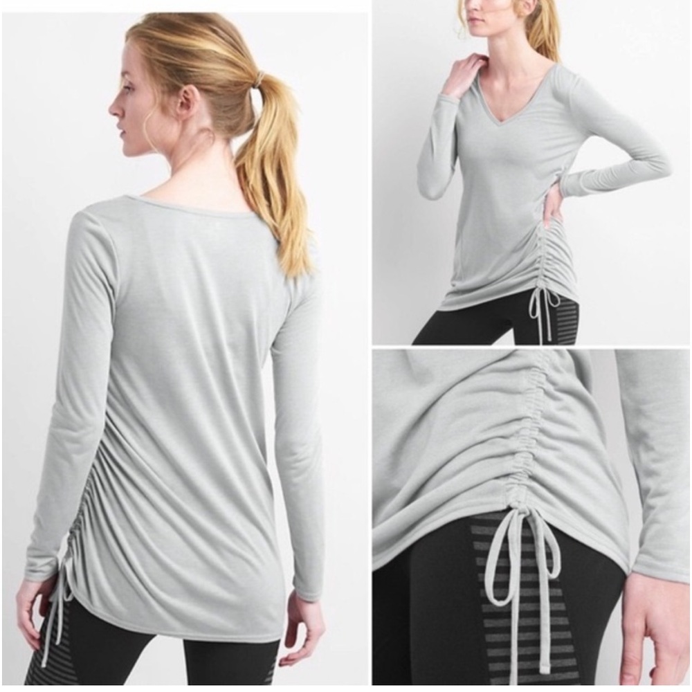 GapFit gray long sleeve tee sz L